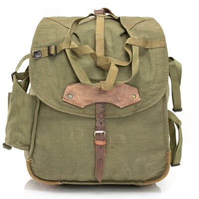 Romanian Military Canvas Backpack with Helmet Straps