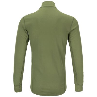 Dutch Army OD 1/4 Zip Long Sleeve Shirt, , large