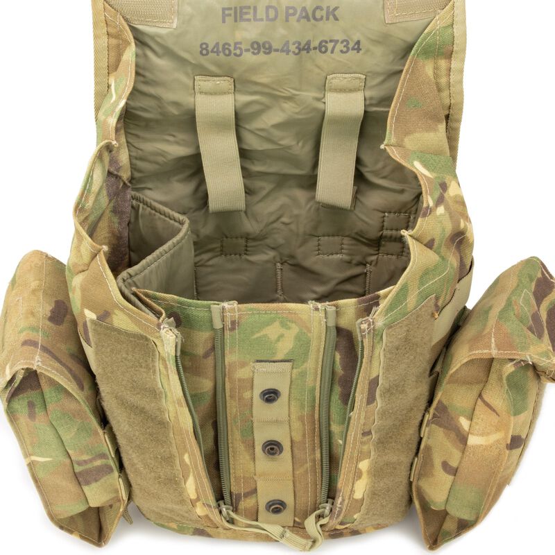 British Army Multi-Cam Gas Mask Bag with Strap image number 2