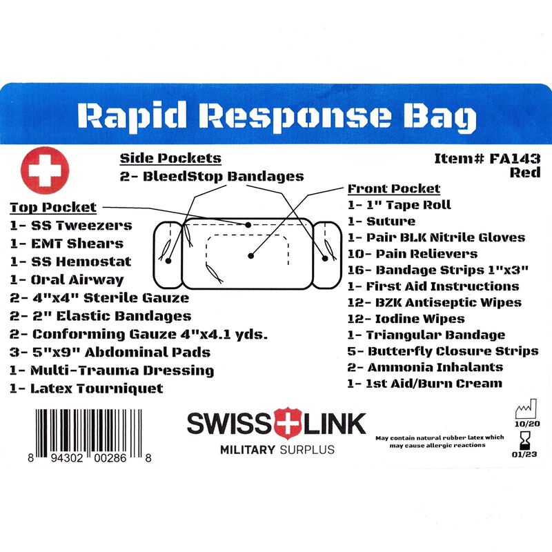 First Aid Rapid Response Kit | Black [1/Unit], , large image number 4