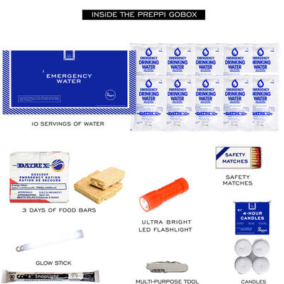 The Preppi GoBox | 3-Day Emergency Kit, , large