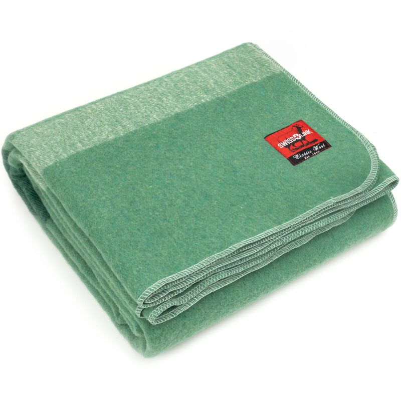 Sage Green Classic Wool Blanket, , large image number 0