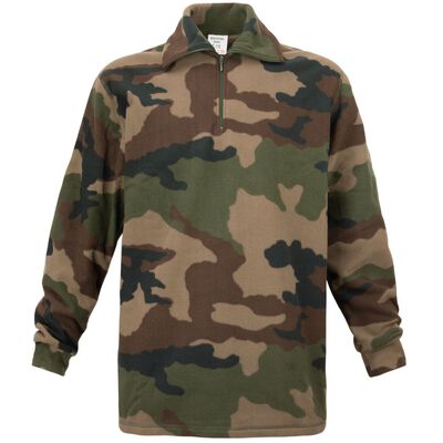 French Army Woodland Fleece Pullover