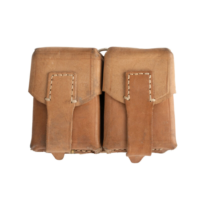 Serbian Dual Ammo Leather Pouch | Used, , large image number 0