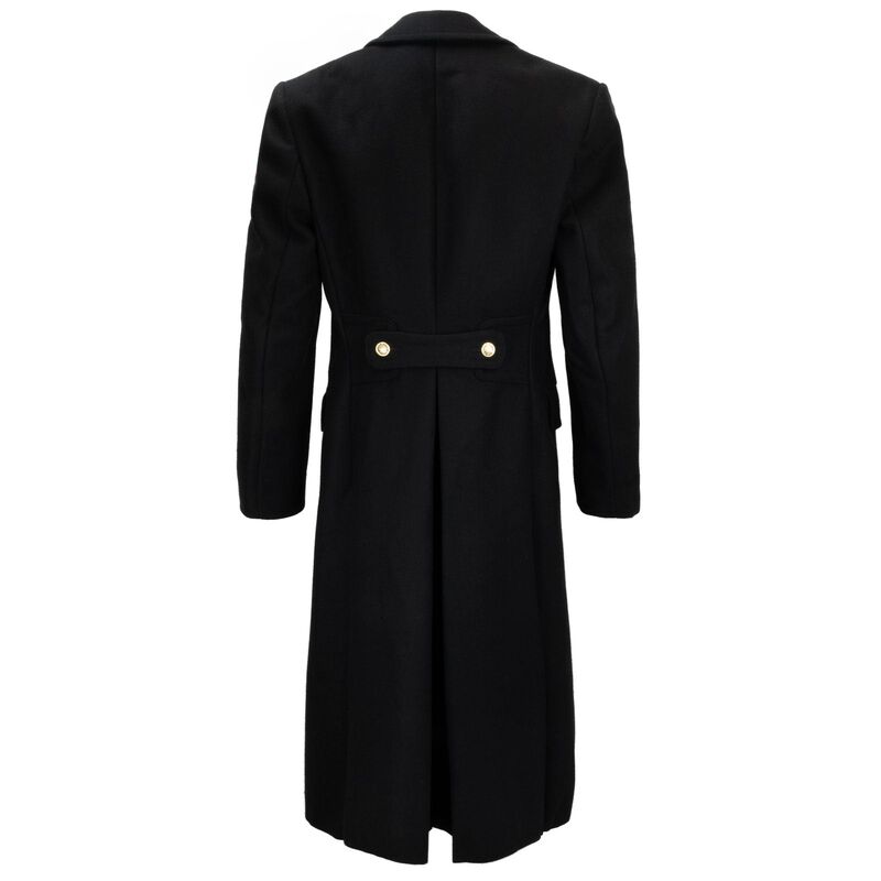 Russian Wool Long Coat | Black, , large image number 1