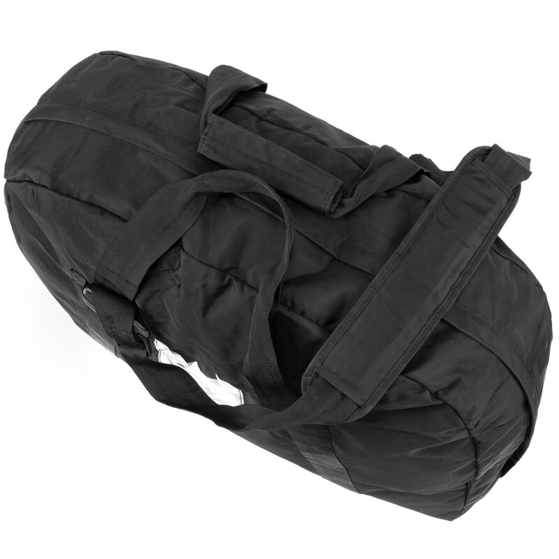 Black Vinyl XL Dutch Duffel Bag, , large image number 2