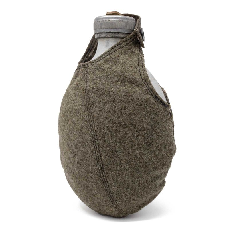 Swedish Army Issue Aluminum Canteen & Wool Cover image number 0