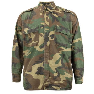 Croatian Woodland Rip-Stop Long Sleeve BDU Shirt, , large