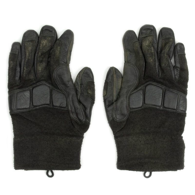 Black Austrian Leather Tactical Gloves | Padded Knuckles, , large image number 1