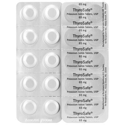 Potassium Iodide Tablets | ThyroSafe 10 Adult Doses