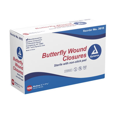 Butterfly Closure Strip | 100-pack