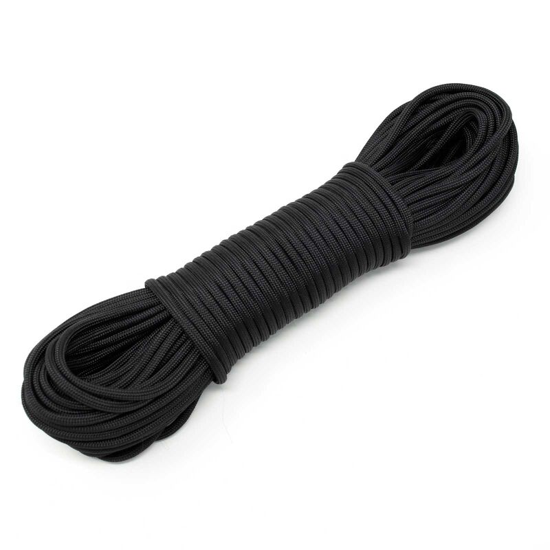 7 strand 550 Paracord 100 ft Black image number 1