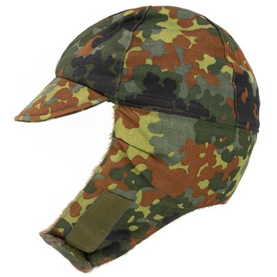 Military Camo Flecktarn Winter Hat