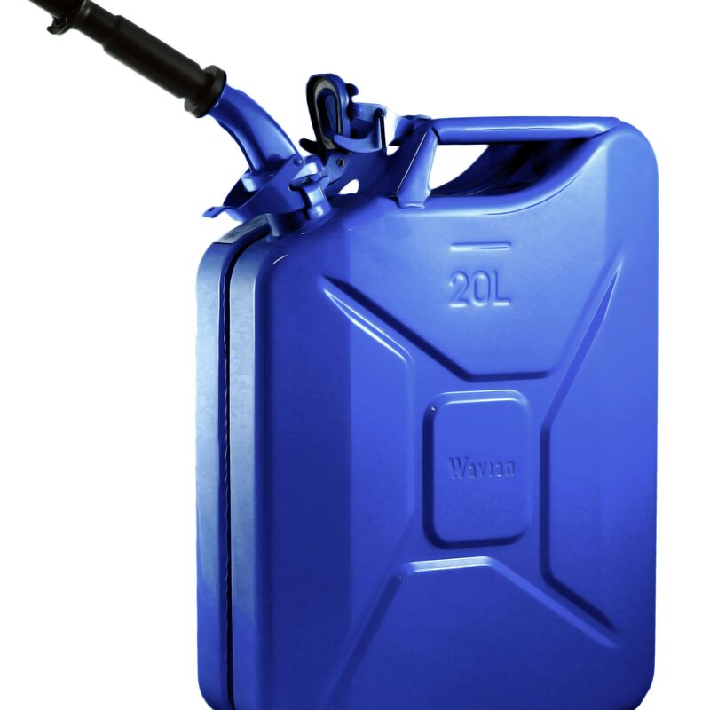 Blue 20 Liter Wavian Kerosene Can — original NATO Jerry Can image number 0
