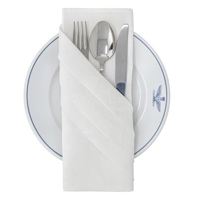 Italian Air Force White Linen Napkins [8/Unit]