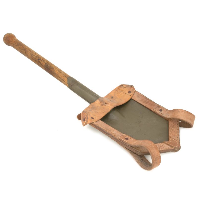 Czech Army Spade & Leather Shovel Cover Straps, , large image number 2