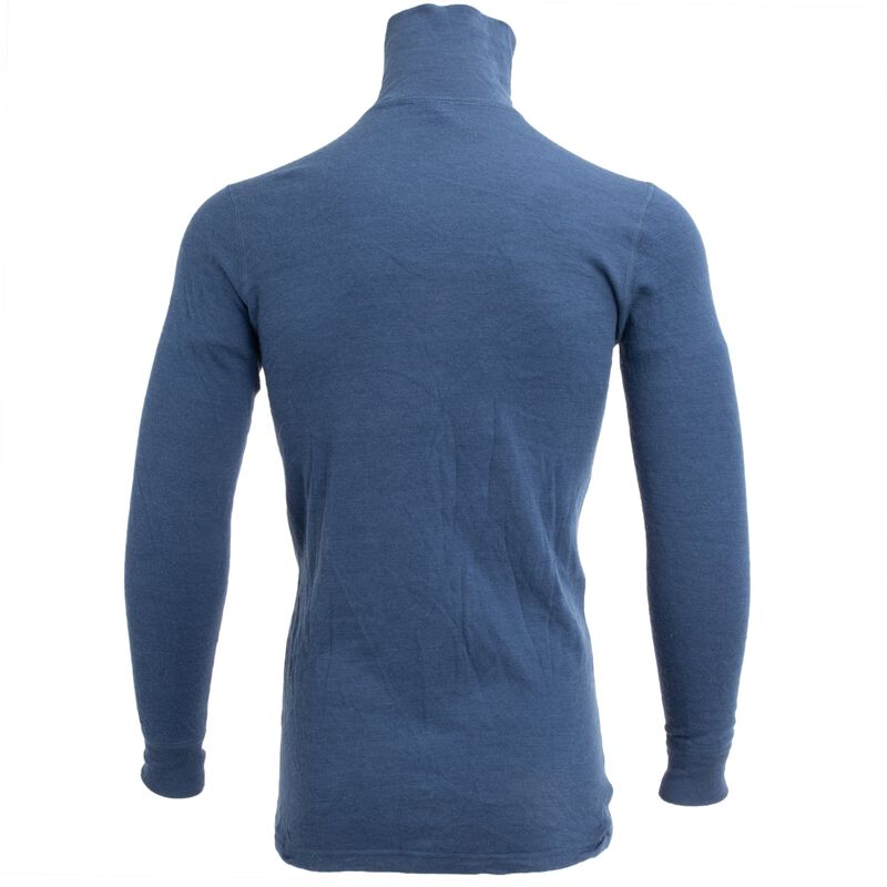 Dutch Army Woolen 1/4 Zip Long Sleeve Shirt | Blue, , large image number 1