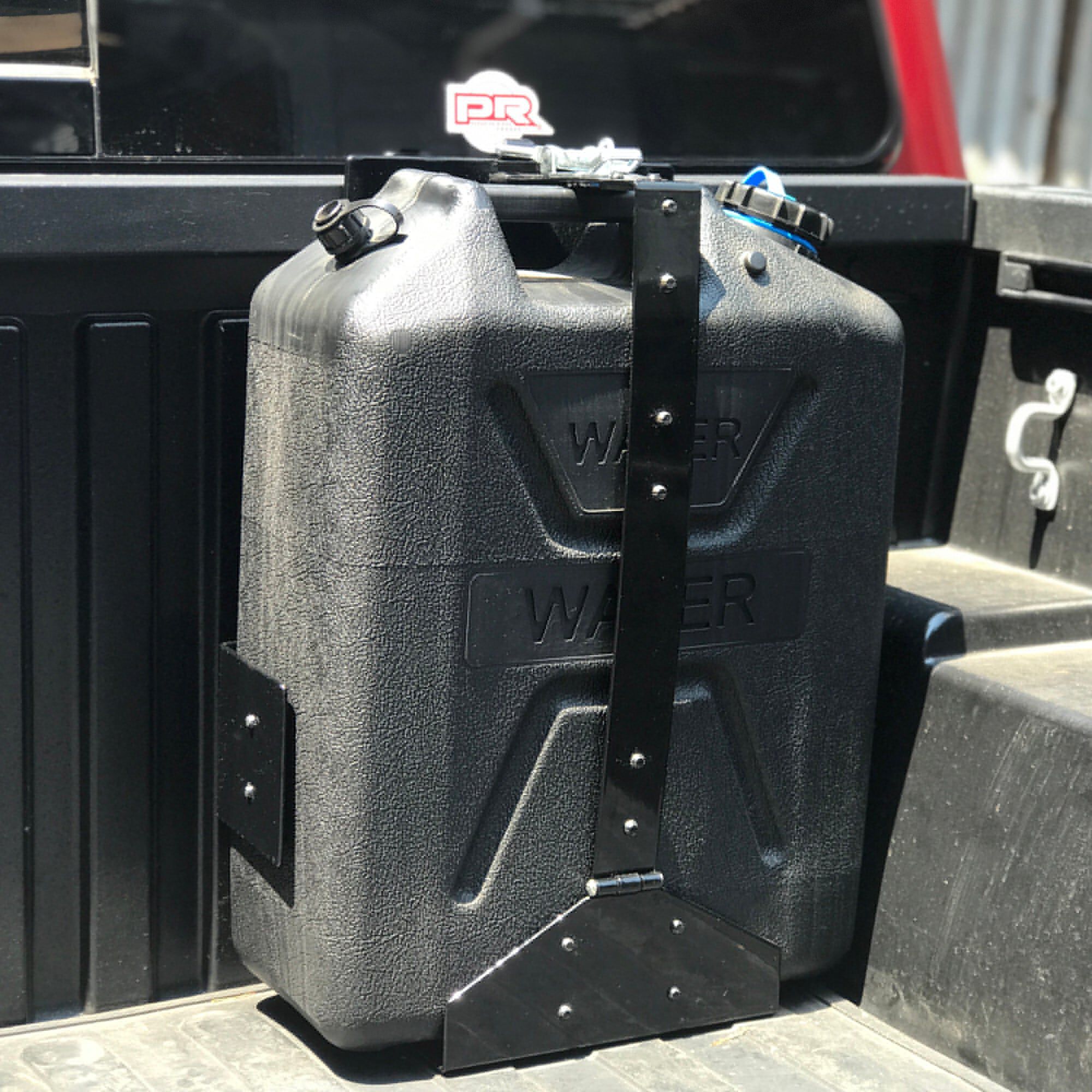 Gas can holder for truck bed deals