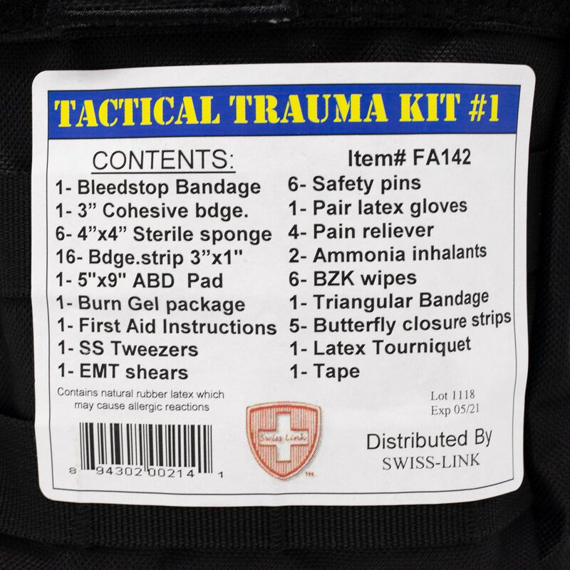Tactical Trauma Kit, Swiss Link Military Surplus image number 3