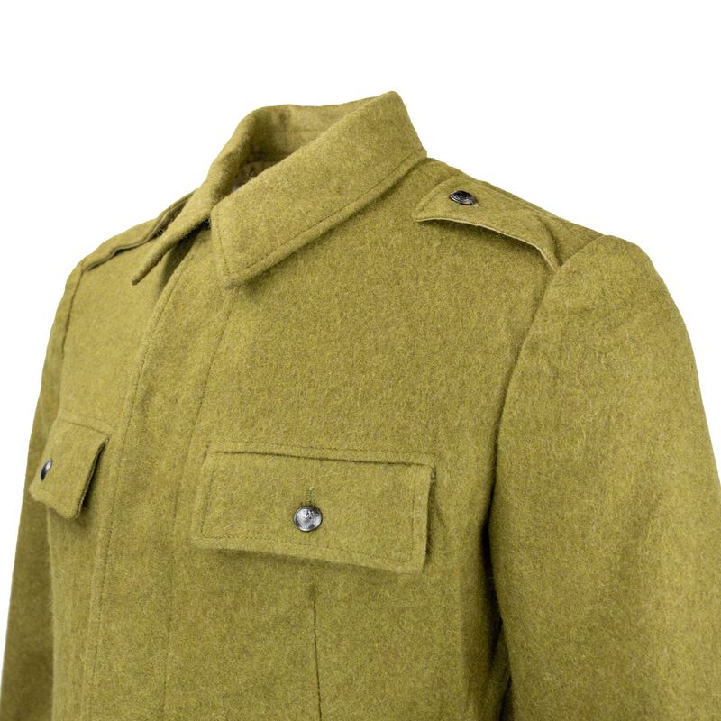 Romanian wool jacket coat olive drab O.D. image number 2