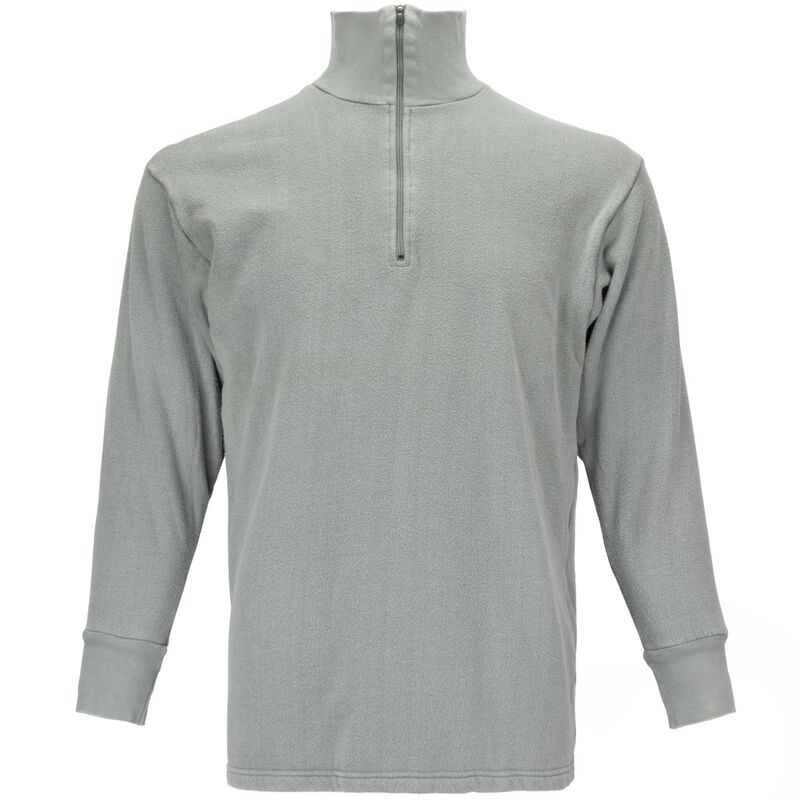 Dutch Army 1/4 Zip Long Sleeve Shirt | Grey, , large image number 0