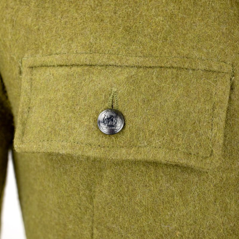 Romanian wool jacket coat olive drab O.D. image number 3