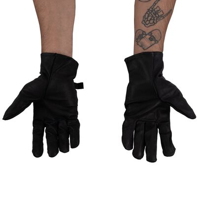 Black French Driving Leather Gloves | New, , large
