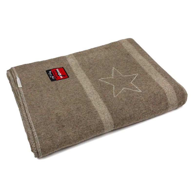 Italian Officers Blanket With Star | Classic Wool Reproduction, , large image number 0