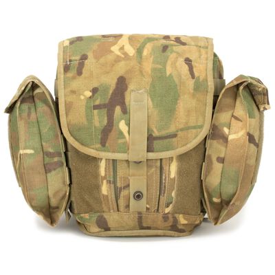 British Army Multi-Cam Gas Mask Bag Field Pack | With Strap