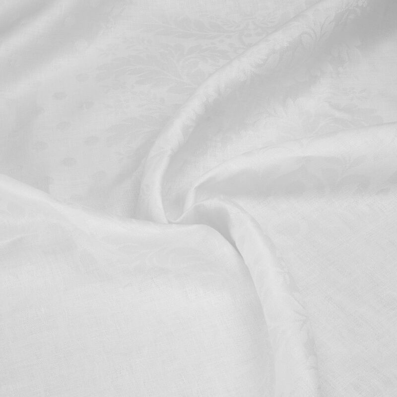 Italian White Linen Tablecloth, , large image number 2