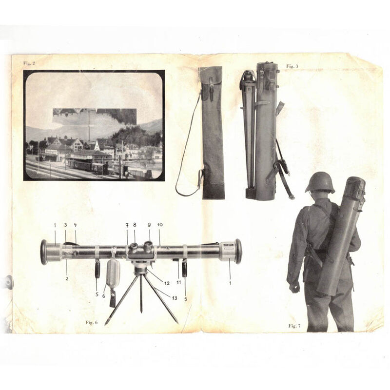Swiss Range Finder | Complete w/ Tripod | Issued, , large image number 10