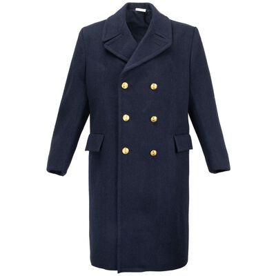 Wool Italian Navy Overcoat