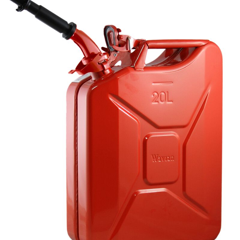 Red 20 Liter Wavian Fuel Can — original NATO Jerry Can image number 0