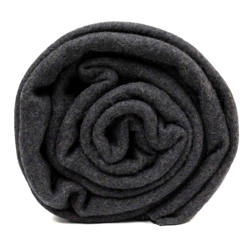 New Charcoal Grey Wool Blanket, Swiss Link image number 2