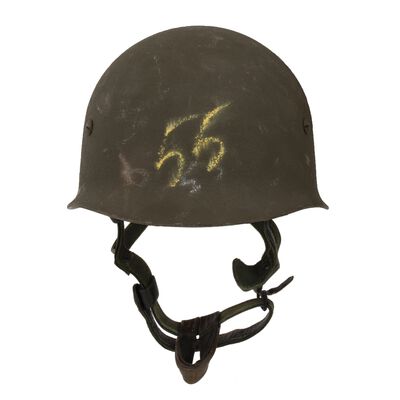 Belgian Helmet Complete w/ Built-in Liner | OD