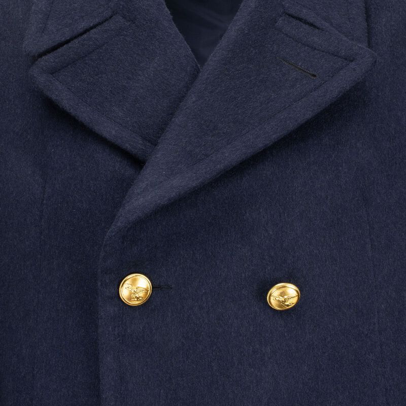 Wool Italian Navy Overcoat, , large image number 2