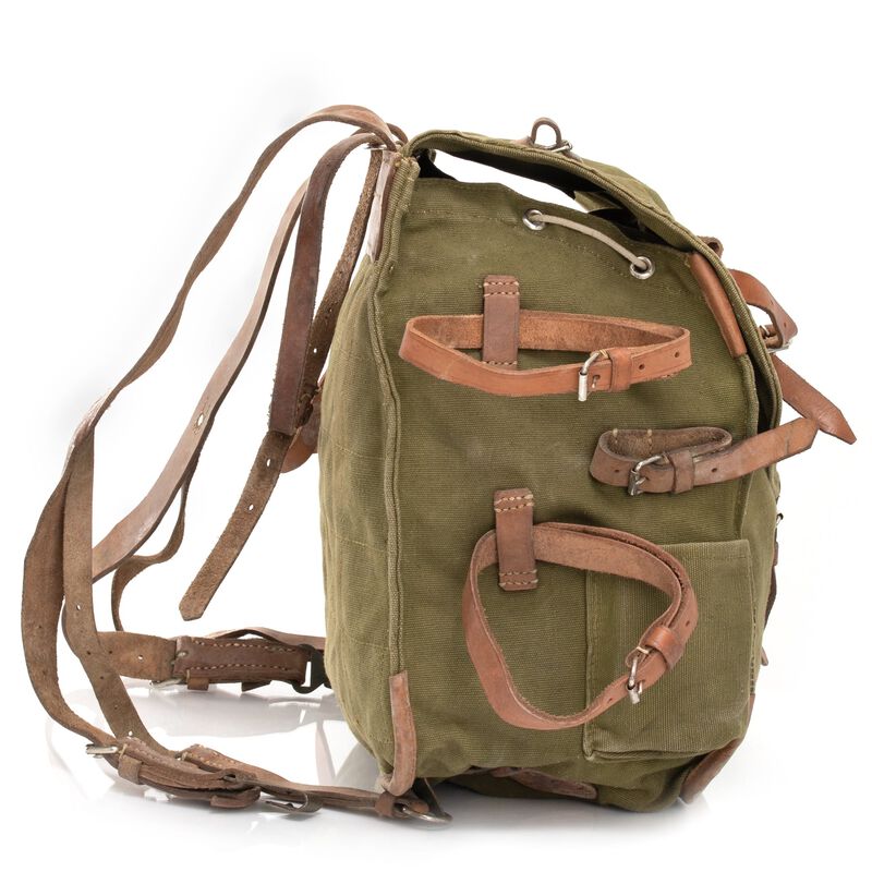 Backpack Romanian Army Canvas Heavy Duty | Missing Straps, , large image number 2
