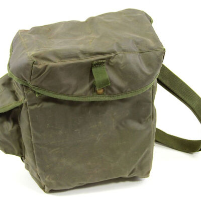 British Olive Drab Rubberized Gas Mask Bag