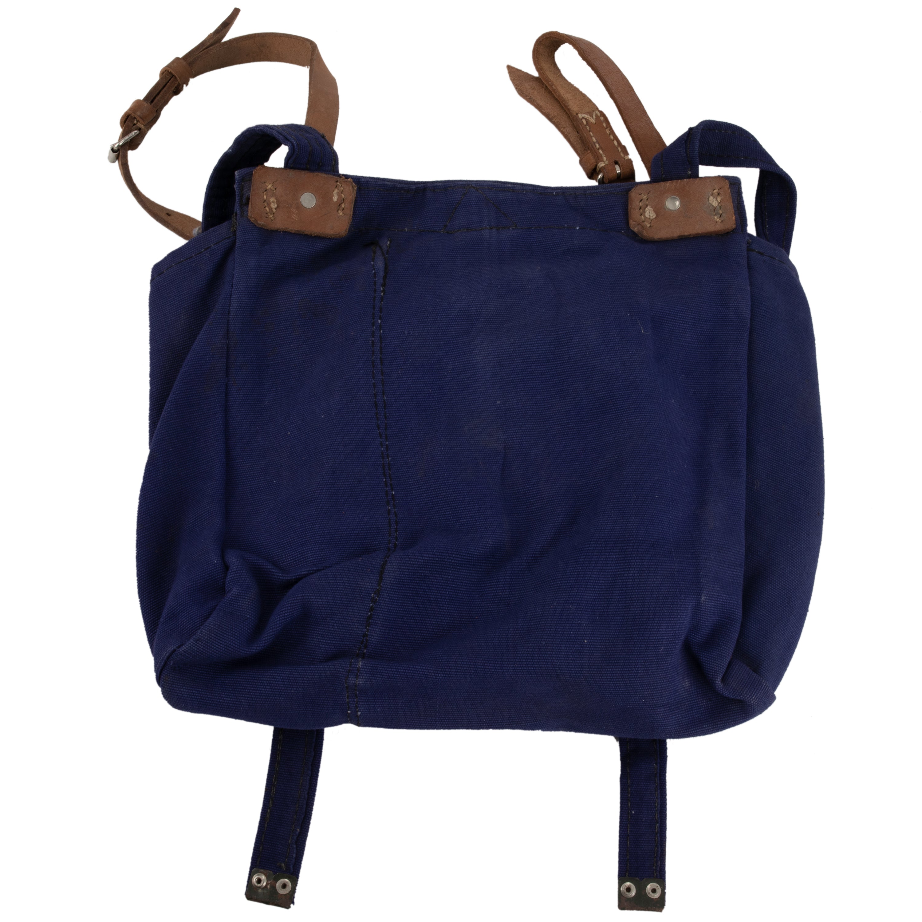 Navy blue leather shoulder bag outlet