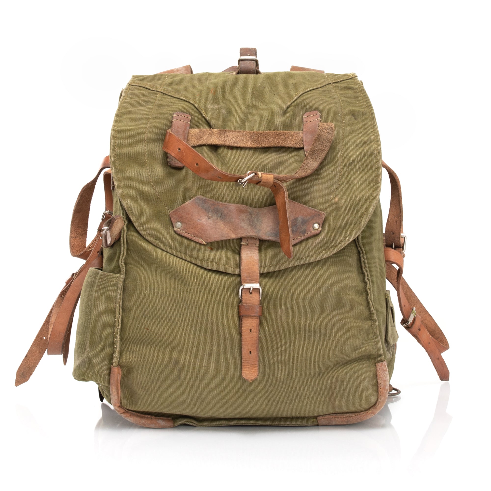 Army surplus canvas backpack best sale