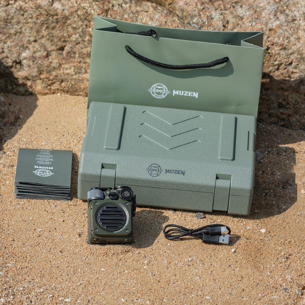 MUZEN WILD MINI JUNGLE GREEN 【美品】 Wild Mini Outdoor Rugged Waterproof Bluetooth Speaker